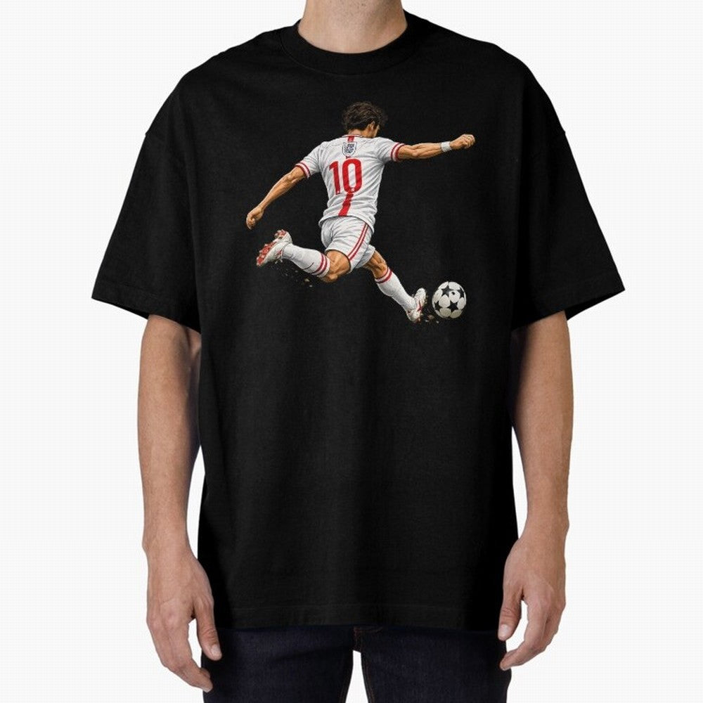 England Football Sticker Number 10 Three Lions Classic T-Shirt Feel FIFA World Cup 2026 USA Canada Mexico Spirit, Filled with Argentina, France and Brazil, Messi, CR7 and Mbappe, Football History, Final Match Energy, Crowd Noise and Once in a
