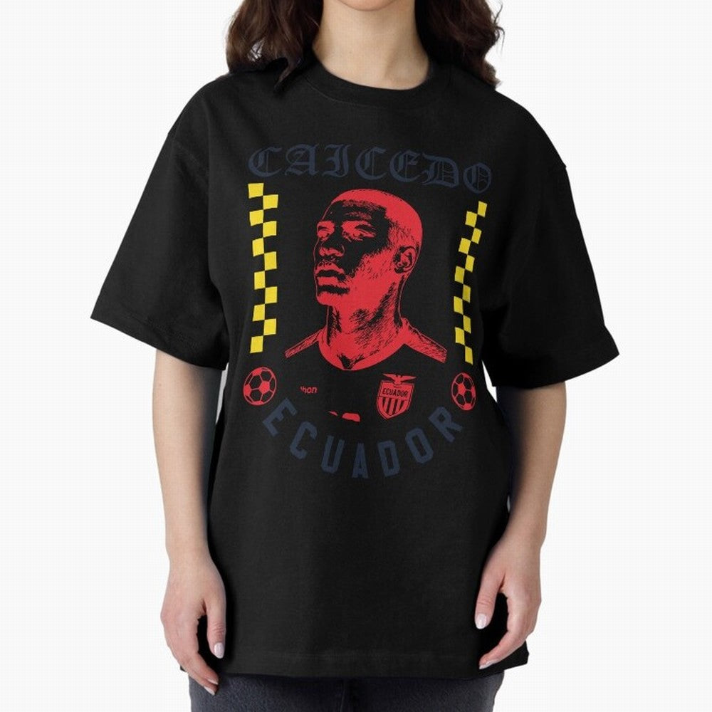 Caicedo Ecuador Soccer Star Retro Football Fan Design Classic T-Shirt Celebrate National Team Dreams in Match Day Hype around FIFA World Cup 2026 Group Stage, Neymar, Argentina and Brazil, Championship Spirit, Famous Goals, Roaring Crowds and