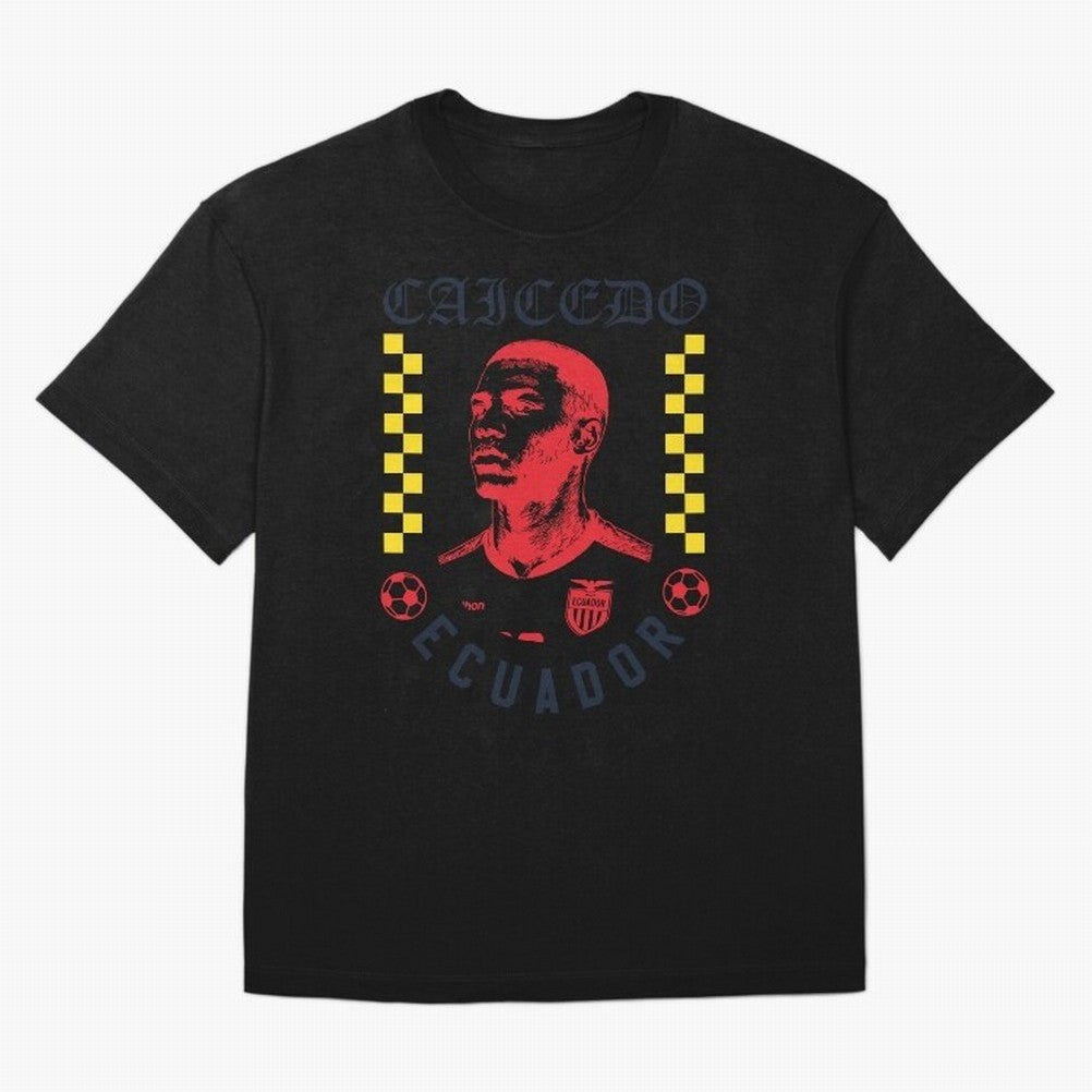 Caicedo Ecuador Soccer Star Retro Football Fan Design Classic T-Shirt Celebrate National Team Dreams in Match Day Hype around FIFA World Cup 2026 Group Stage, Neymar, Argentina and Brazil, Championship Spirit, Famous Goals, Roaring Crowds and