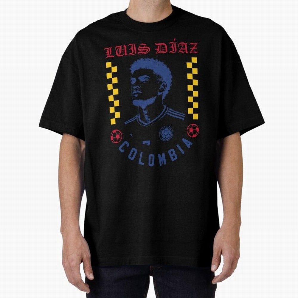 Luis D¨ªaz Colombia Soccer Star Retro Football Fan Design Classic T-Shirt Enjoy the Biggest Football Party of Global Football Passion for FIFA World Cup 2026 USA Canada Mexico, Celebrating Neymar, Haaland and Cristiano Ronaldo, France, Champion