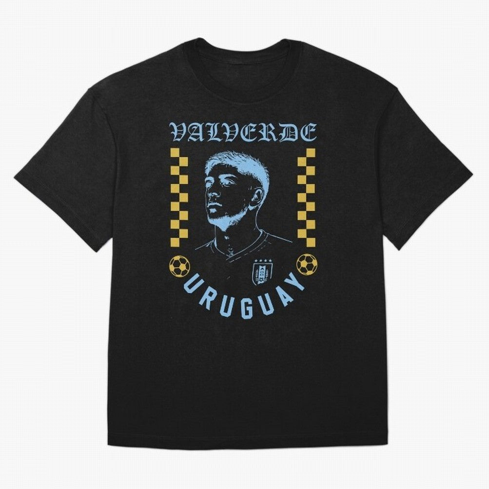 Valverde Uruguay Soccer Star Retro Football Fan Design Classic T-Shirt Feel FIFA World Cup 2026 Group Stage for Fans of CR7 and Brazil, Bringing Sports Nostalgia, International Competition, Famous Players and Unforgettable Victories; Made for