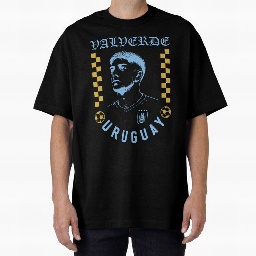 Valverde Uruguay Soccer Star Retro Football Fan Design Classic T-Shirt Feel FIFA World Cup 2026 Group Stage for Fans of CR7 and Brazil, Bringing Sports Nostalgia, International Competition, Famous Players and Unforgettable Victories; Made for