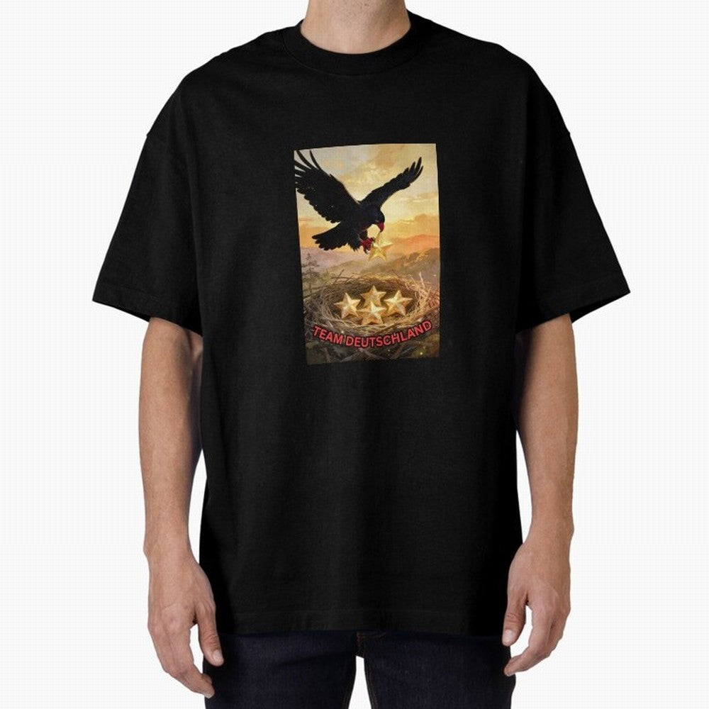 TEAM GERMANY with eagle's nest and 4 stars Classic T-Shirt Experience the FIFA World Cup 2026 Journey through CR7 Highlights, France and Portugal Pride, Retro Football Energy, Iconic Rivalries, Trophy Chase Drama and Stadium Atmosphere; Ideal for
