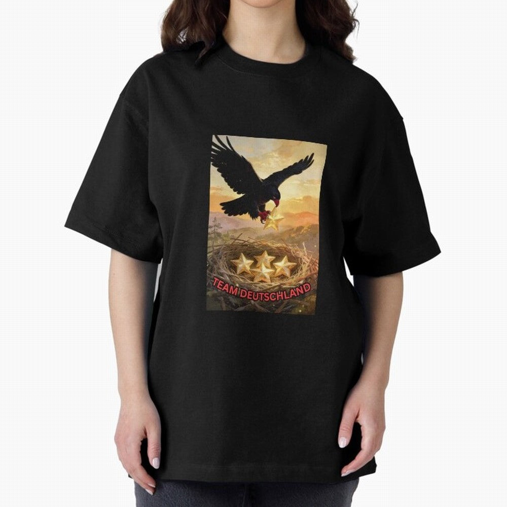 TEAM GERMANY with eagle's nest and 4 stars Classic T-Shirt Experience the FIFA World Cup 2026 Journey through CR7 Highlights, France and Portugal Pride, Retro Football Energy, Iconic Rivalries, Trophy Chase Drama and Stadium Atmosphere; Ideal for