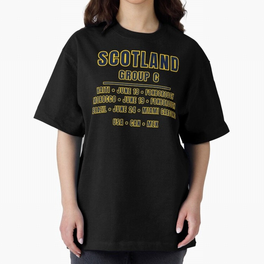 Scotland World Cup 2026 Fixtures T-Shirt ¨C Group C Football Shirt Classic T-Shirt Feel the Heartbeat of FIFA World Cup 2026 USA Canada Mexico Highlighting Messi, CR7 and Mbappe, Germany Energy, Football Festival Excitement, Trophy Ambitions,