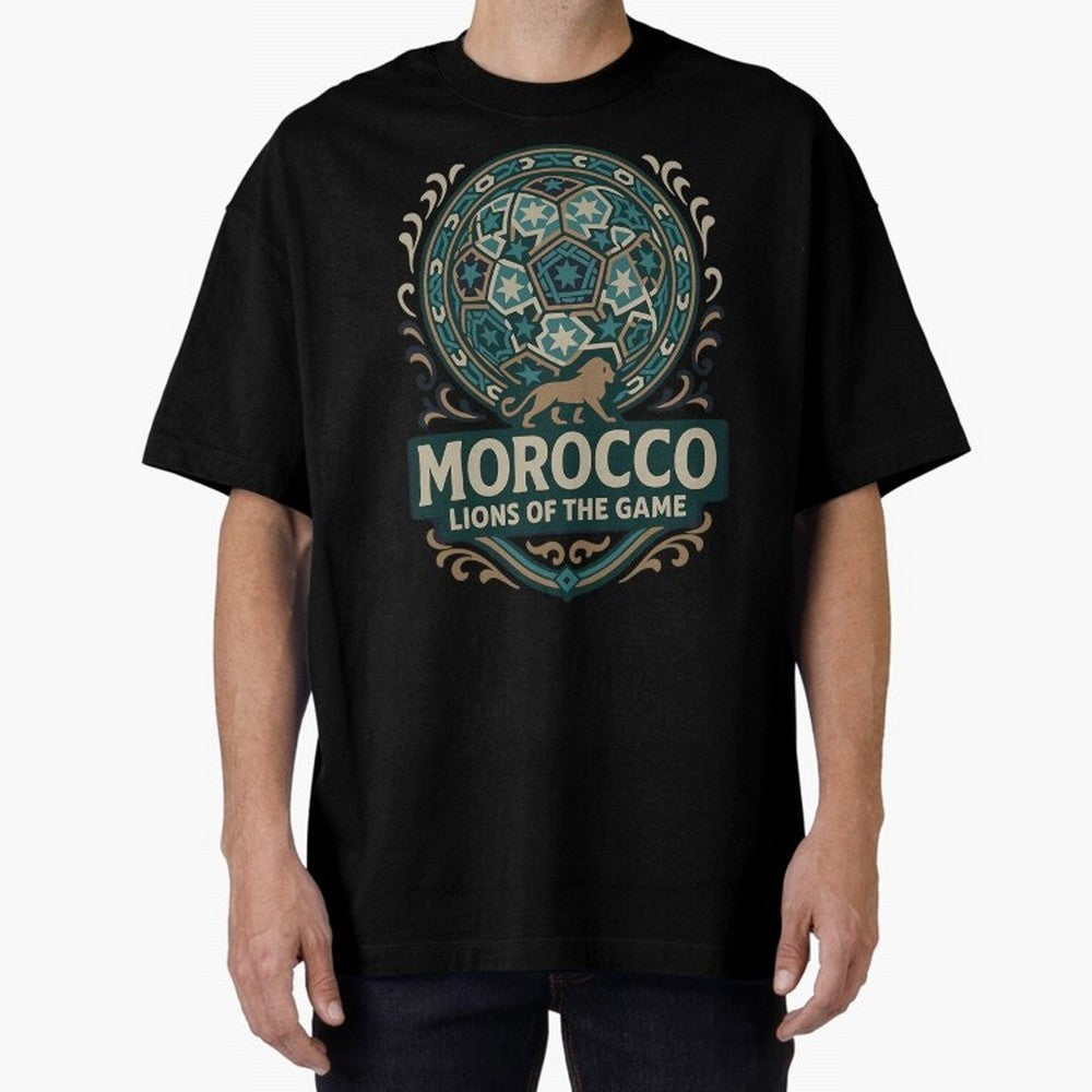 Morocco Lions Of The Game Classic T-Shirt Celebrate Global Passion for Match Day Hype around FIFA World Cup 2026, Mbappe and Neymar, Argentina, Game Day Rituals, Football Legends, Country Pride and the Road to the Final; Great for Watch Parties,