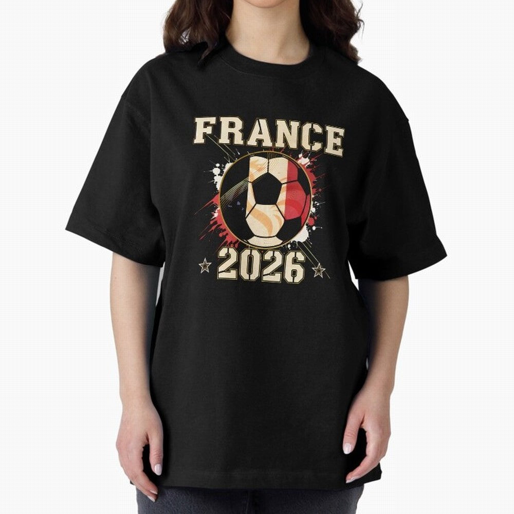 Front Print France Soccer World Cup 2026 - French Fan Gift T-Shirt_84561762 Classic T-Shirt Live for the Drama of FIFA World Cup 2026 USA Canada Mexico for Fans of Neymar and England, France and Netherlands, Bringing Sports Nostalgia, International