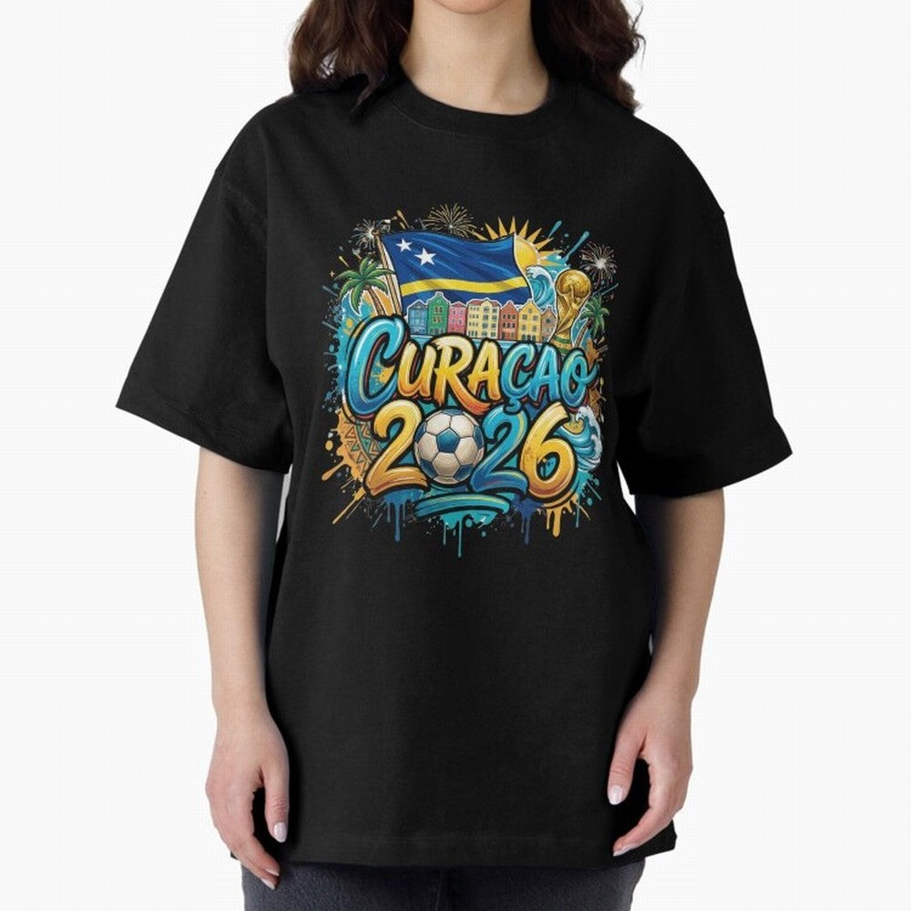 Curacao World Cup 2026 Football Legacy Classic T-Shirt Celebrate Every Goal in Global Football Passion for FIFA World Cup 2026, Inspired by Haaland and Mbappe, Netherlands, Goal Celebration Energy, Supporter Heritage, Football Icons and Worldwide