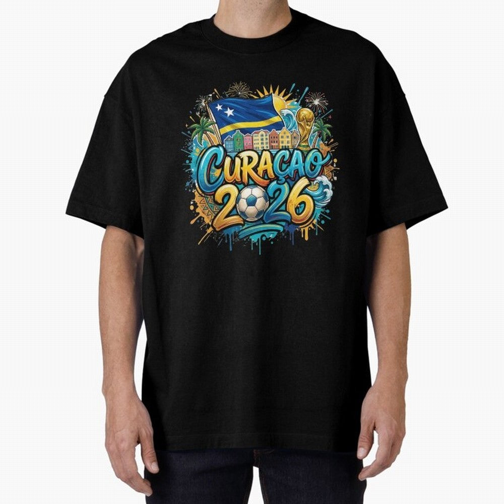 Curacao World Cup 2026 Football Legacy Classic T-Shirt Celebrate Every Goal in Global Football Passion for FIFA World Cup 2026, Inspired by Haaland and Mbappe, Netherlands, Goal Celebration Energy, Supporter Heritage, Football Icons and Worldwide