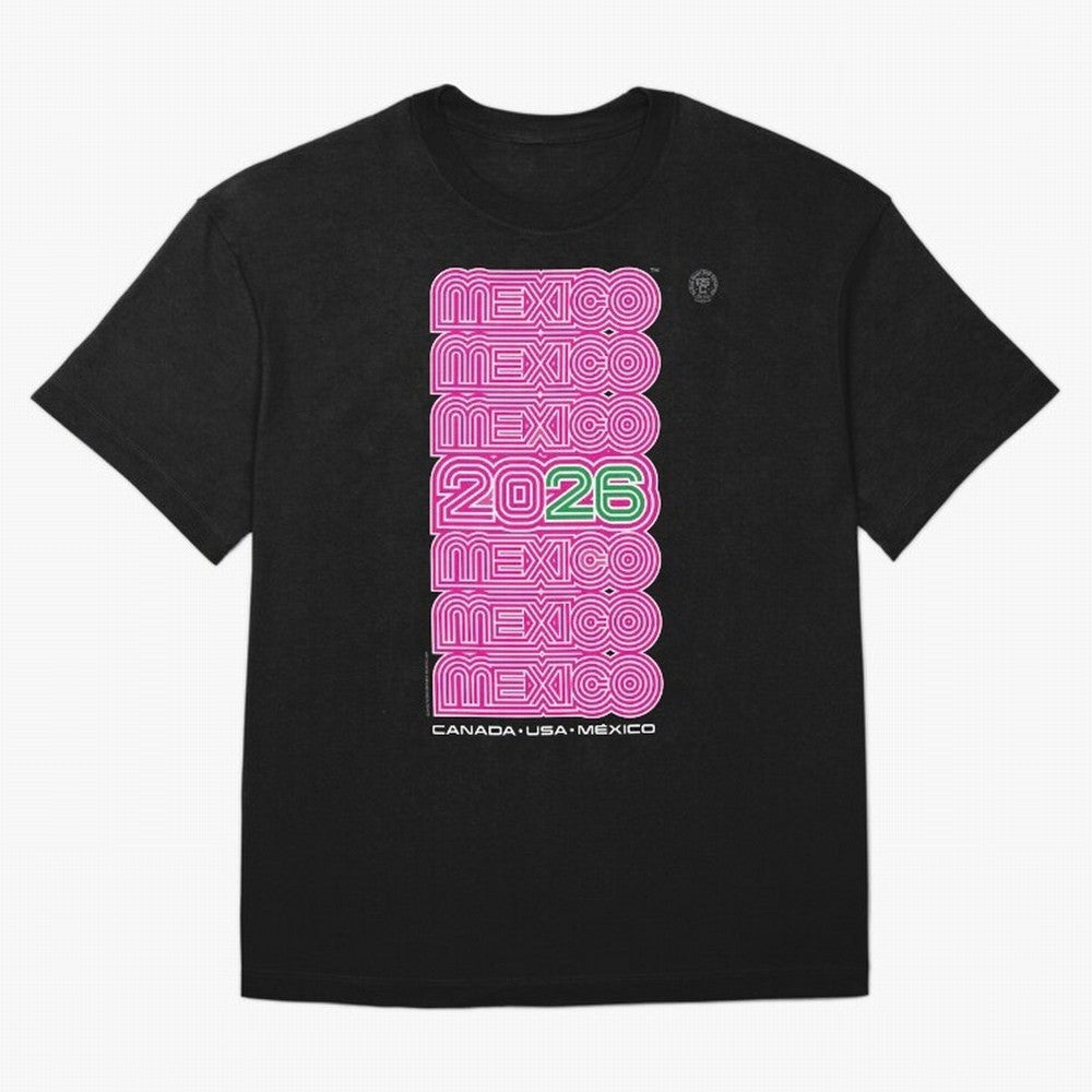Mexico Retro Soccer 26 ¨C Canada USA Mexico 26¨C Bold Vintage Typography Oversized T-Shirt Feel the Heartbeat of FIFA World Cup 2026 Group Stage for Fans of Neymar and Spain and Netherlands, Bringing Stadium Chants, National Pride, Trophy Dreams