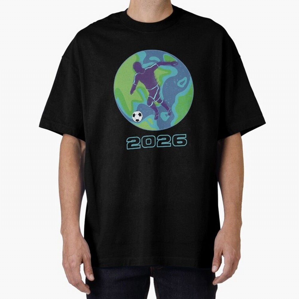 Soccer world 2026 Oversized T-Shirt Bring Champion Energy into the FIFA World Cup 2026 Journey through Haaland Highlights, Argentina Pride, Football Festival Excitement, Trophy Ambitions, Country Rivalries and Star Player Buzz; Made for Die Hard