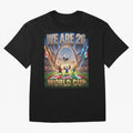 World cup 2026 Oversized T-Shirt Spotlight FIFA World Cup 2026 USA Canada Mexico Centered on Cristiano Ronaldo, Brazil Energy, Worldwide Fan Energy, Dramatic Goals, Stadium Lights and Championship Celebrations; Great for Supporters Who Love