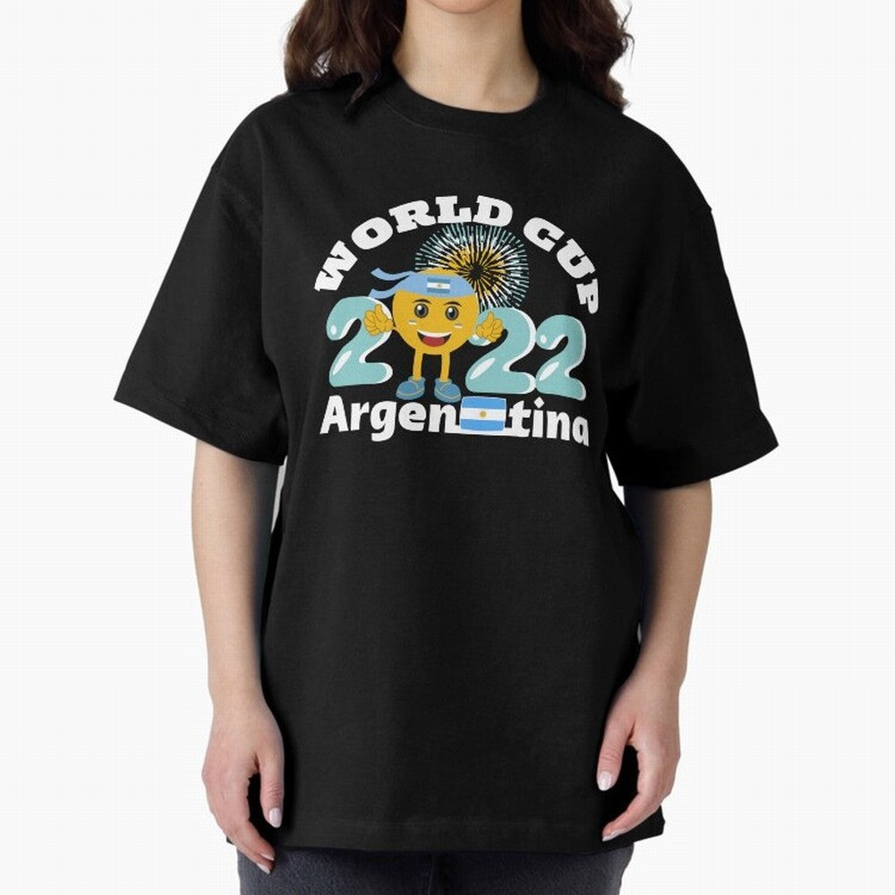 Football World Cup 2022 Winner. Argentina 2022. Oversized T-Shirt Elevate FIFA World Cup 2026 for Fans of CR7 and Netherlands, Bringing Football Passion, Legendary Performances, Festival Vibes and Supporter Community; Ideal for Passionate Fans Who