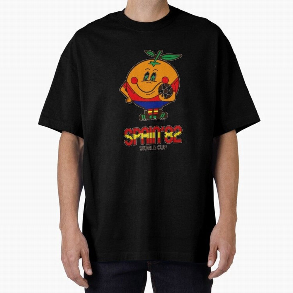 Spain 1982 World Cup- Soccer Oversized T-Shirt Remember FIFA World Cup 2026 Connected to Mbappe and Neymar, England and Germany Energy, Stadium Memories, Football Loyalty, International Chants and Championship Tradition; Perfect for Supporters Who