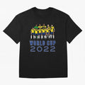 World Cup 2022 Oversized T-Shirt Step into Global Football Passion for FIFA World Cup 2026 Group Stage, Built around Messi, CR7 and Mbappe, Brazil, Portugal and Argentina, Sports Nostalgia, International Competition, Famous Players and