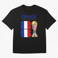 World Cup 2026, IMG 030, FRANCE 001 Oversized T-Shirt Share the Excitement of FIFA World Cup 2026 Group Stage for Fans of Haaland and Mbappe and England and Germany, Bringing Championship Spirit, Famous Goals, Roaring Crowds and International
