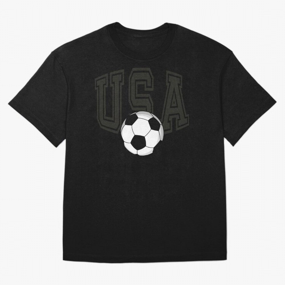 USA soccer ball American world cup 2026 fan Oversized T-Shirt Support the FIFA World Cup 2026 USA Canada Mexico Journey through Haaland and Mbappe Highlights, England, France and Netherlands Pride, Vintage Soccer Flavor, Modern Football Stars,