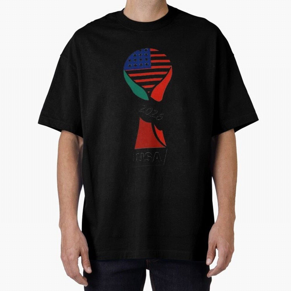 T-shirt usa FIFA world 2026 Oversized T-Shirt Bring Supporter Culture to Match Day Hype around FIFA World Cup 2026 USA Canada Mexico, CR7 and Messi, France and Portugal, Stadium Chants, National Pride, Trophy Dreams and Unforgettable Football