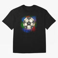 Football soccer Oversized T-Shirt Show Championship Spirit for Match Day Hype around FIFA World Cup 2026 USA Canada Mexico, Haaland, Argentina, France and Brazil, Supporter Pride, Iconic Celebrations, Legendary Names and Global Match Day Energy;