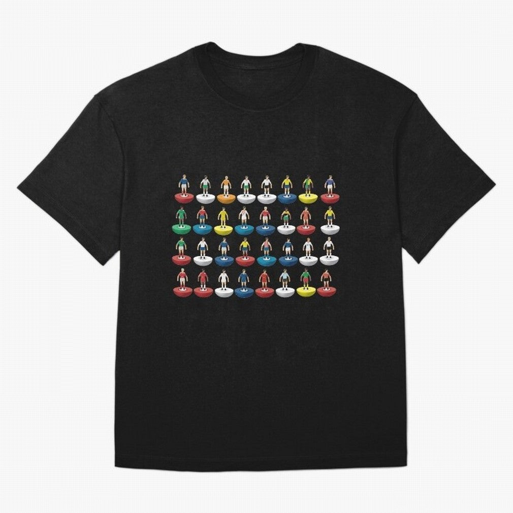 World Subbuteo players Oversized T-Shirt Follow the Road to Match Day Hype around FIFA World Cup 2026 USA Canada Mexico, Messi, CR7 and Mbappe, France and Portugal, Supporter Pride, Iconic Celebrations, Legendary Names and Global Match Day Energy;