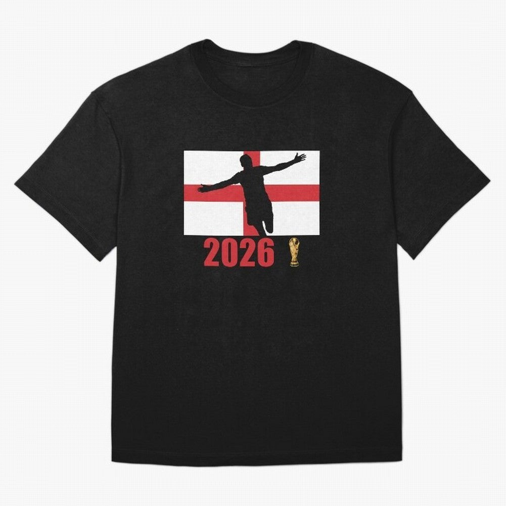 England World Cup 2026 T-Shirt_84815873 Oversized T-Shirt Fuel FIFA World Cup 2026 Group Stage Spirit, Highlighting Germany, Messi, Neymar and Mbappe, Retro Football Energy, Iconic Rivalries, Trophy Chase Drama and Stadium Atmosphere; Great for