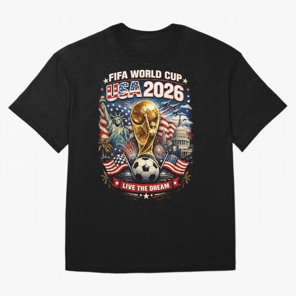 Fifa World Cup USA 2026 Colour Oversized T-Shirt Stand Proud for FIFA World Cup 2026 USA Canada Mexico Featuring Neymar, Brazil Energy, Global Supporter Spirit, Legendary Goals, National Colors and Tournament Celebration; Perfect for Supporters Who