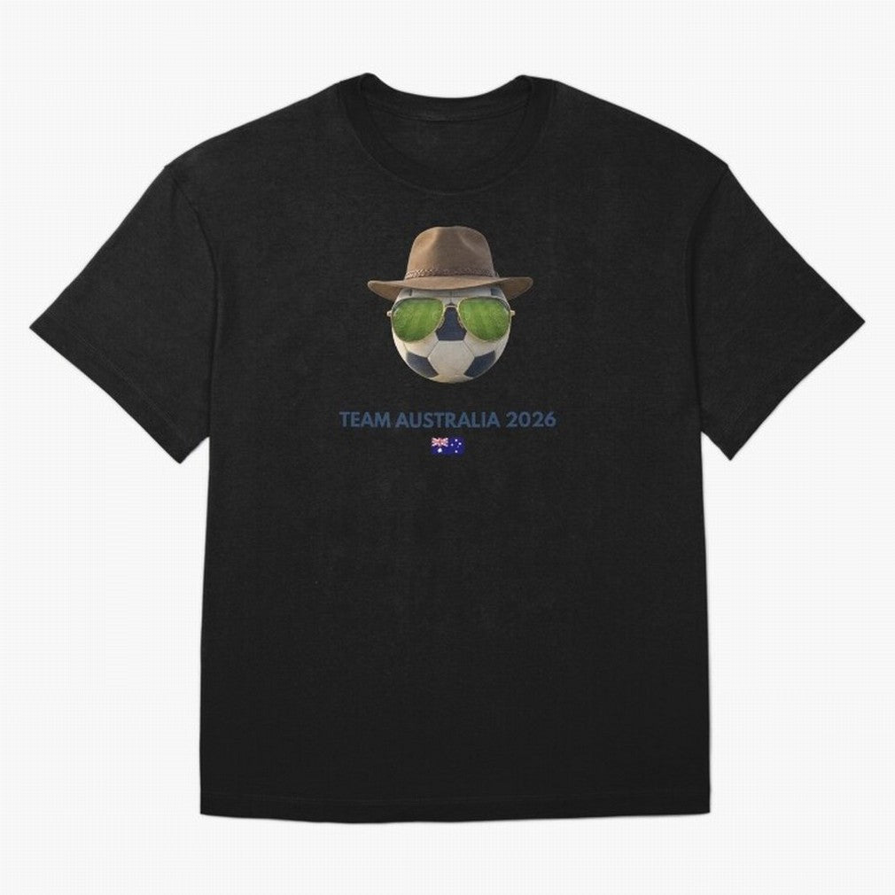 Soccer Fan Gear: Team Australia 2026 Oversized T-Shirt Bring World Football Passion into Global Football Passion for FIFA World Cup 2026 Group Stage, Celebrating Messi, Neymar and Mbappe, France and Portugal, Fan Favorite Moments, National Team