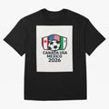 World Cup Soccer 2026 Canada USA Mexico Design Oversized T-Shirt Carry the FIFA World Cup 2026 Group Stage Journey through Haaland and Mbappe Highlights, Spain and Netherlands Pride, Sports Nostalgia, International Competition, Famous Players and