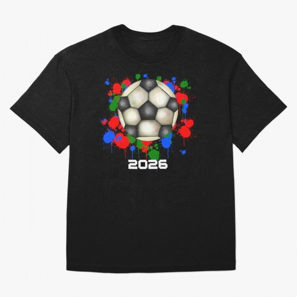 Football 2026 Oversized T-Shirt Feel International Energy from FIFA World Cup 2026 USA Canada Mexico Centered on Haaland, Argentina Energy, Match Day Excitement, Supporter Culture, Golden Goals and Global Football Passion; Ideal for Football Dads,
