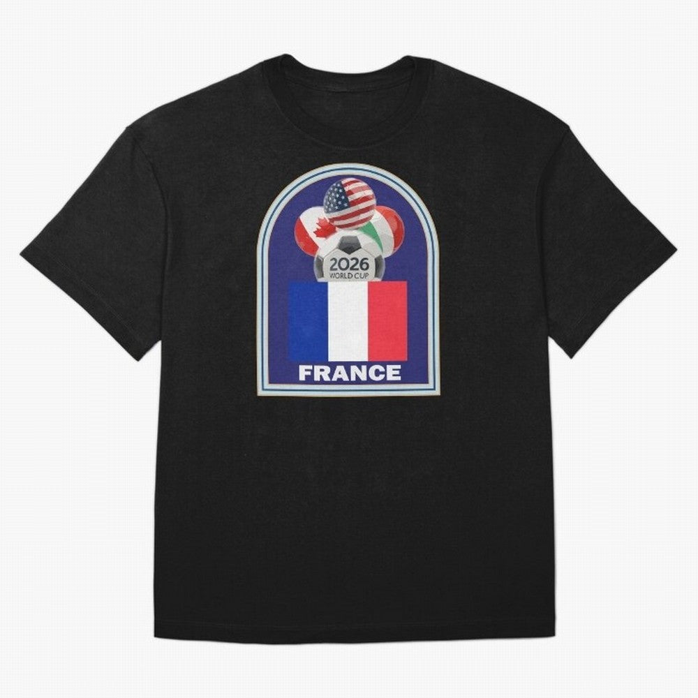France 2026 Soccer T-shirt Oversized T-Shirt Cheer through Every Moment of FIFA World Cup 2026 Group Stage with Messi and Cristiano Ronaldo, Argentina Energy, Goal Celebration Energy, Supporter Heritage, Football Icons and Worldwide Tournament Joy;