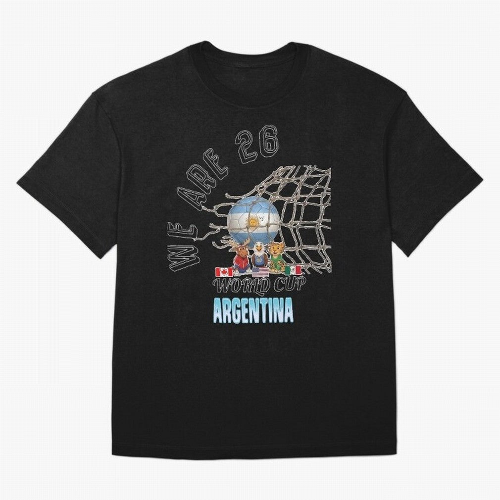 World Cup 26 - Argentina Oversized T-Shirt Join FIFA World Cup 2026 Group Stage Built around CR7, Spain and Netherlands Energy, Stadium Chants, National Pride, Trophy Dreams and Unforgettable Football Memories; Ideal for Football Dads, Football