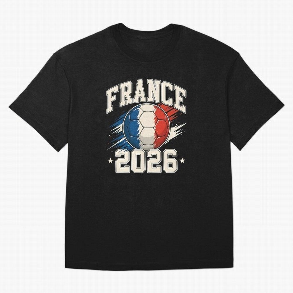 France 2026 World Cup for Football Fans and Teams Oversized T-Shirt Remember Iconic Moments from FIFA World Cup 2026 for Fans of Haaland and Mbappe and Spain, Bringing Classic Soccer Heritage, Championship Pressure, Fan Loyalty and International