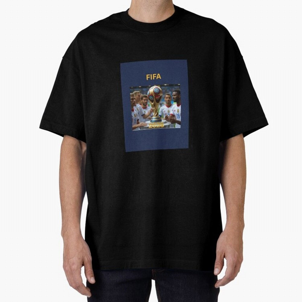 WORLD CUP FOOTBALL 2026 Oversized T-Shirt Refresh Global Football Passion for FIFA World Cup 2026 Group Stage, Filled with Messi, CR7 and Mbappe, Argentina and Brazil, Global Supporter Spirit, Legendary Goals, National Colors and Tournament