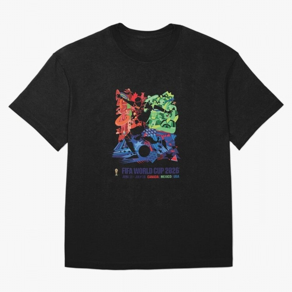 Host Nations Cultural Splash Art Oversized T-Shirt Make Every Match About Match Day Hype around FIFA World Cup 2026, Messi, CR7 and Mbappe, England, Stadium Memories, Football Loyalty, International Chants and Championship Tradition; Made for Die