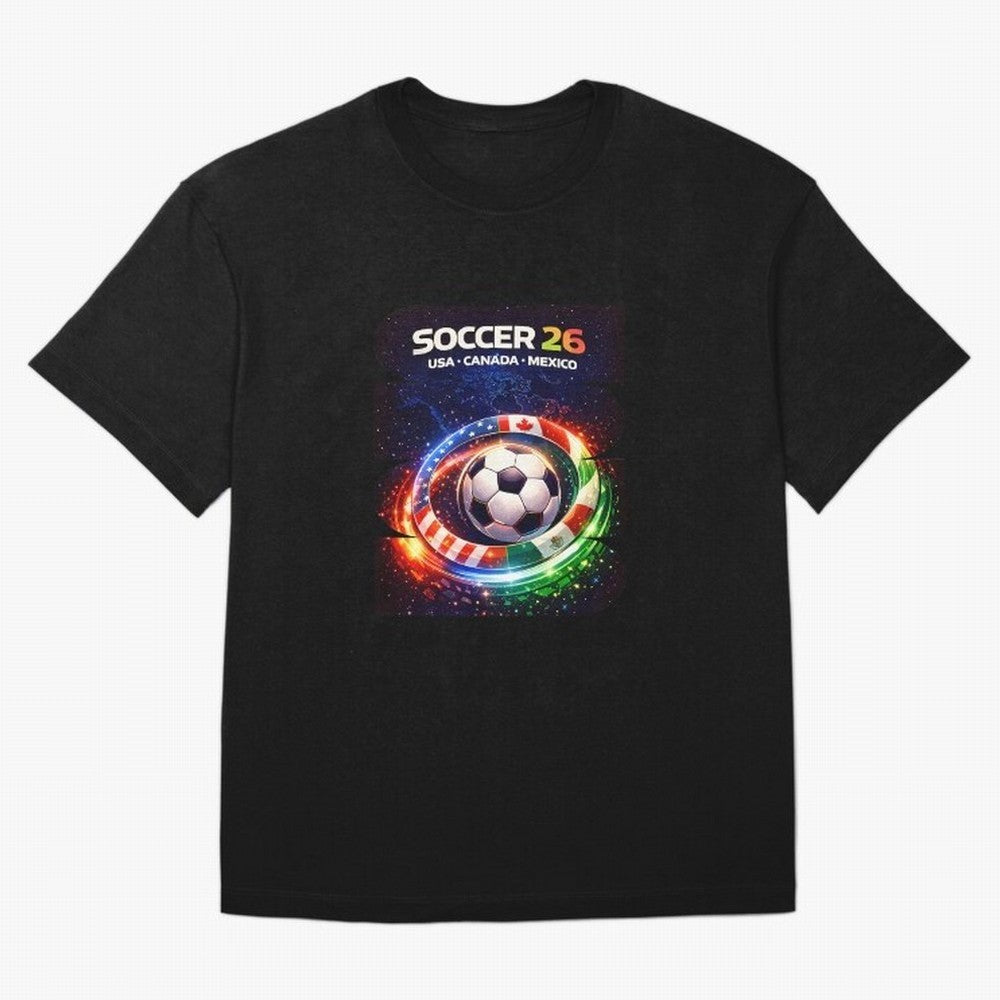 North America Soccer 2026 Soccer 26 Usa Canada Mexico Fan United 2026 Soccer Oversized T-Shirt Unlock Match Day Hype around FIFA World Cup 2026 USA Canada Mexico, Mbappe and Neymar, Spain and Netherlands, Champion Mindset, Group Stage Buzz,