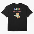 Mexico Soccer Jaguar Mascot 2026 Time To Play Football Oversized T-Shirt Represent Fans Who Live for Match Day Hype around FIFA World Cup 2026 Group Stage, Cristiano Ronaldo, Haaland and CR7, Brazil, Portugal and Argentina, Champion Mindset, Group