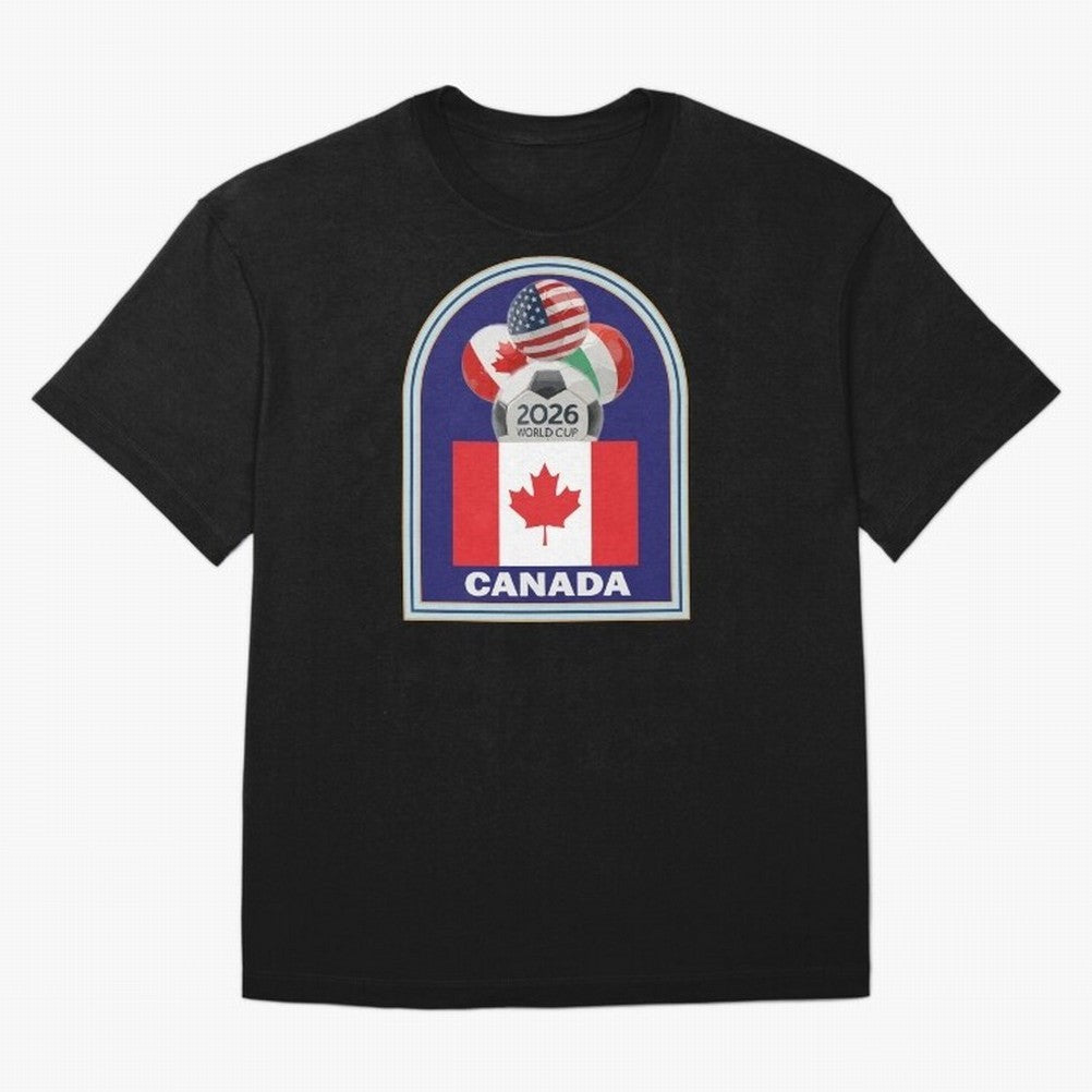 Canada 2026 Soccer T-shirt Oversized T-Shirt Make Your Look Match FIFA World Cup 2026 Made for Cristiano Ronaldo, Haaland and CR7, France and Portugal Energy, Classic Soccer Heritage, Championship Pressure, Fan Loyalty and International Pride;
