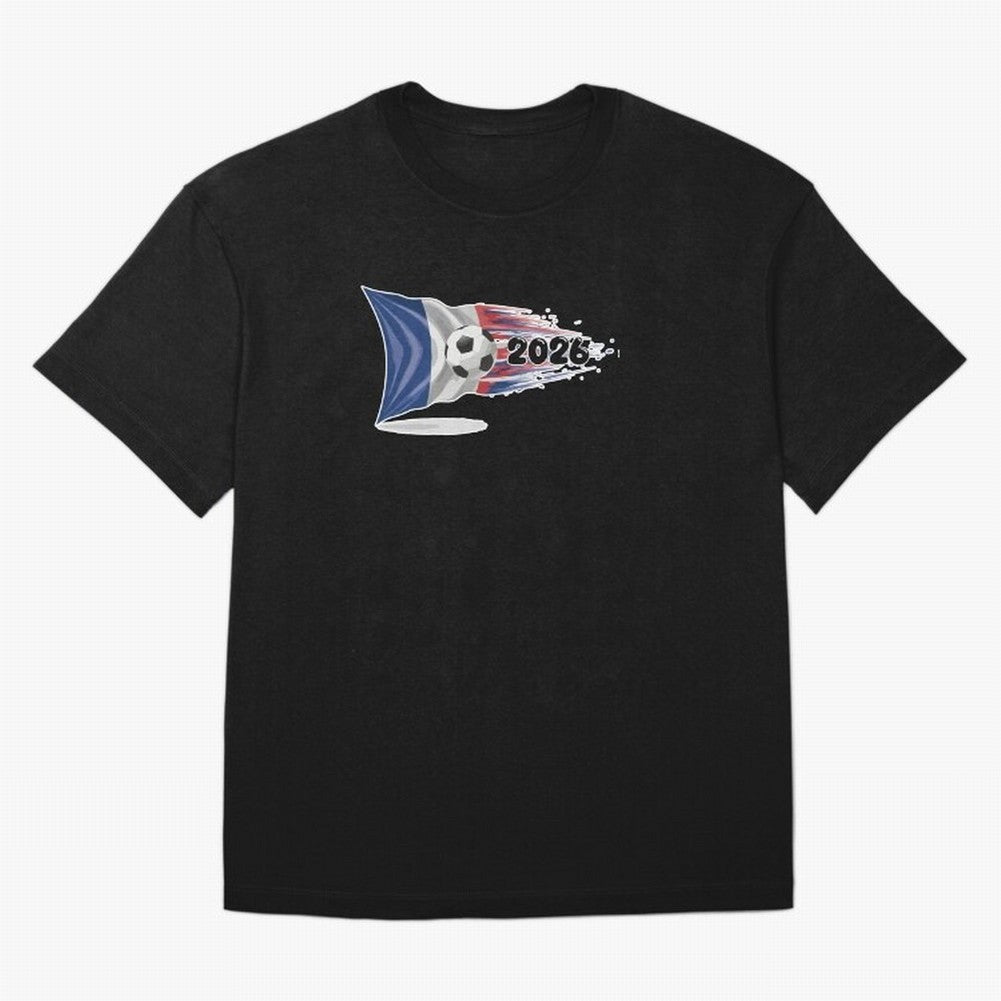 France Soccer 2026 Fan Tee: Bleu-Blanc-Rouge Flag Football Design | Perfect Gift for World Cup Fans! Oversized T-Shirt Bring Bold Fan Energy to Global Football Passion for FIFA World Cup 2026 Group Stage, Inspired by Neymar, Haaland and Cristiano