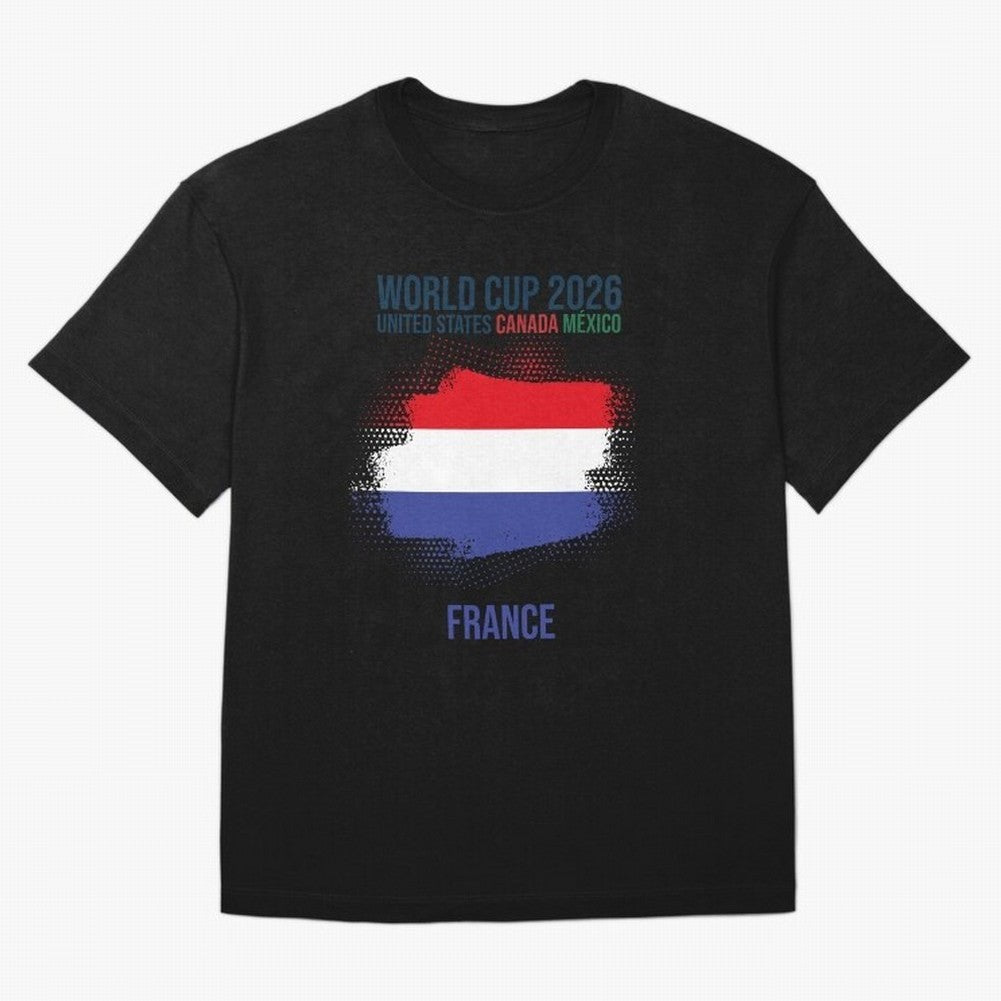 FRANCE WORLD CUP 2026 Oversized T-Shirt Represent Football Lovers during Match Day Hype around FIFA World Cup 2026, CR7 and Messi, France, Global Supporter Spirit, Legendary Goals, National Colors and Tournament Celebration; Ideal for Fans Who