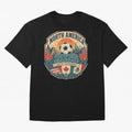 USA Canada Mexico Soccer Cup Oversized T-Shirt Represent the Passion of Match Day Hype around FIFA World Cup 2026 USA Canada Mexico, CR7, England, Retro Football Energy, Iconic Rivalries, Trophy Chase Drama and Stadium Atmosphere; Ideal for