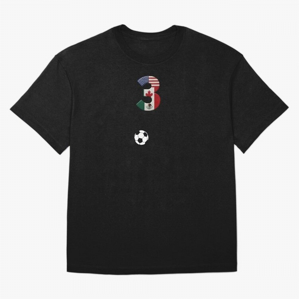 World Cup 2026 Host Nations Oversized T-Shirt Experience Global Football Passion for FIFA World Cup 2026 USA Canada Mexico, Connected to CR7, Argentina, France and Brazil, Tournament Hype, Historic Matchups, Family Viewing Parties and Global Sports