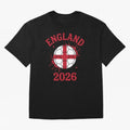 England World Cup 2026 football supporter| St George Cross Football Oversized T-Shirt Enjoy FIFA World Cup 2026 Group Stage for Fans of Haaland and Mbappe and Germany, Bringing Worldwide Fan Energy, Dramatic Goals, Stadium Lights and Championship