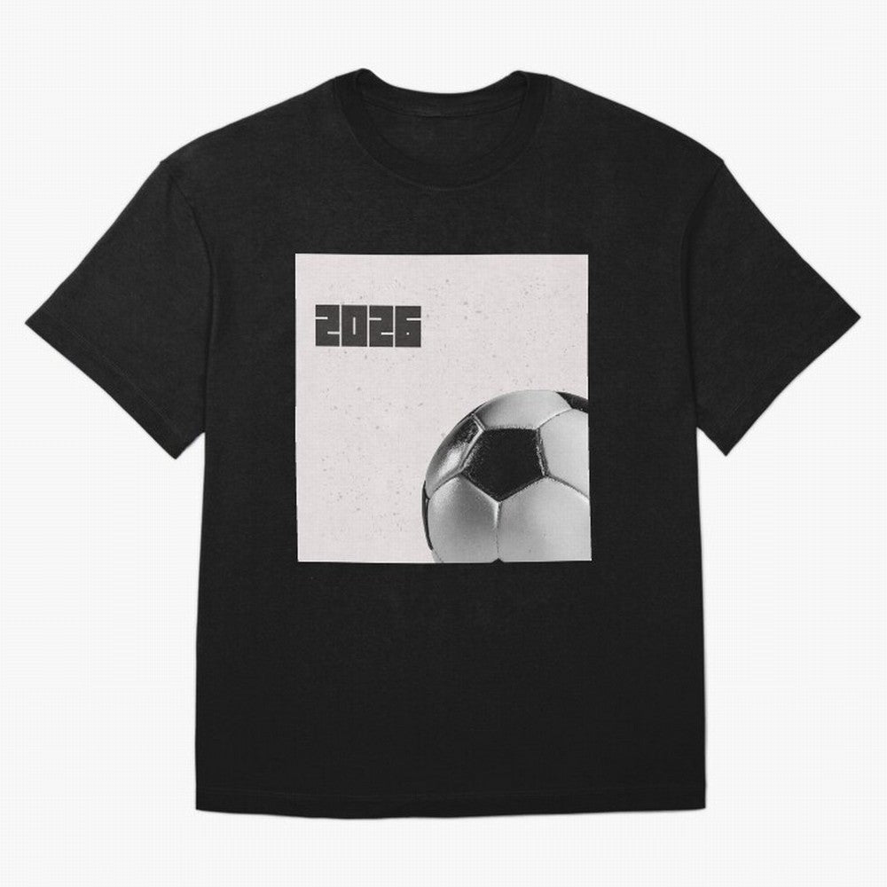 2026 world cup soccer ball football fan design Oversized T-Shirt Enjoy the Biggest Football Party of Global Football Passion for FIFA World Cup 2026 USA Canada Mexico, Inspired by CR7, Germany, Global Supporter Spirit, Legendary Goals, National