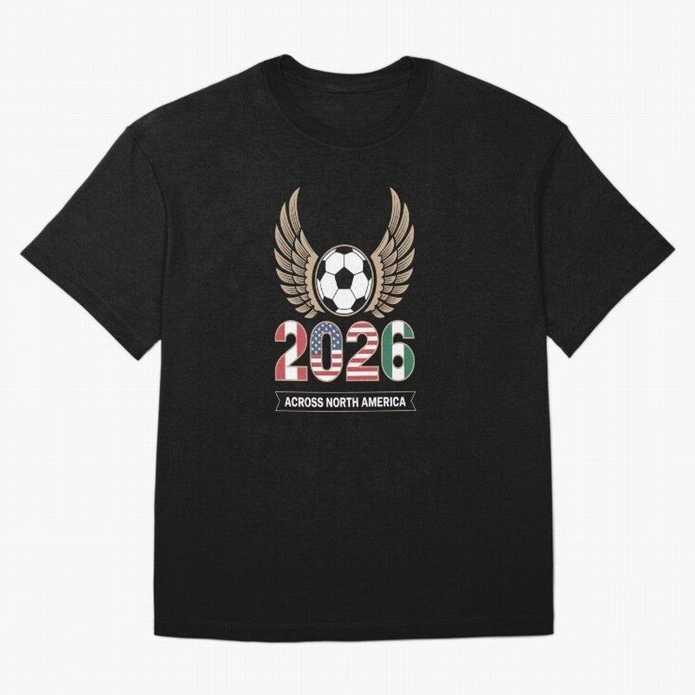 USA Mexi Cana Player 2026 Boys Kids Men Women Teen USA 2026 Oversized T-Shirt Capture Global Football Passion for FIFA World Cup 2026, Centered on Mbappe and Neymar, France and Portugal, Stadium Memories, Football Loyalty, International Chants and