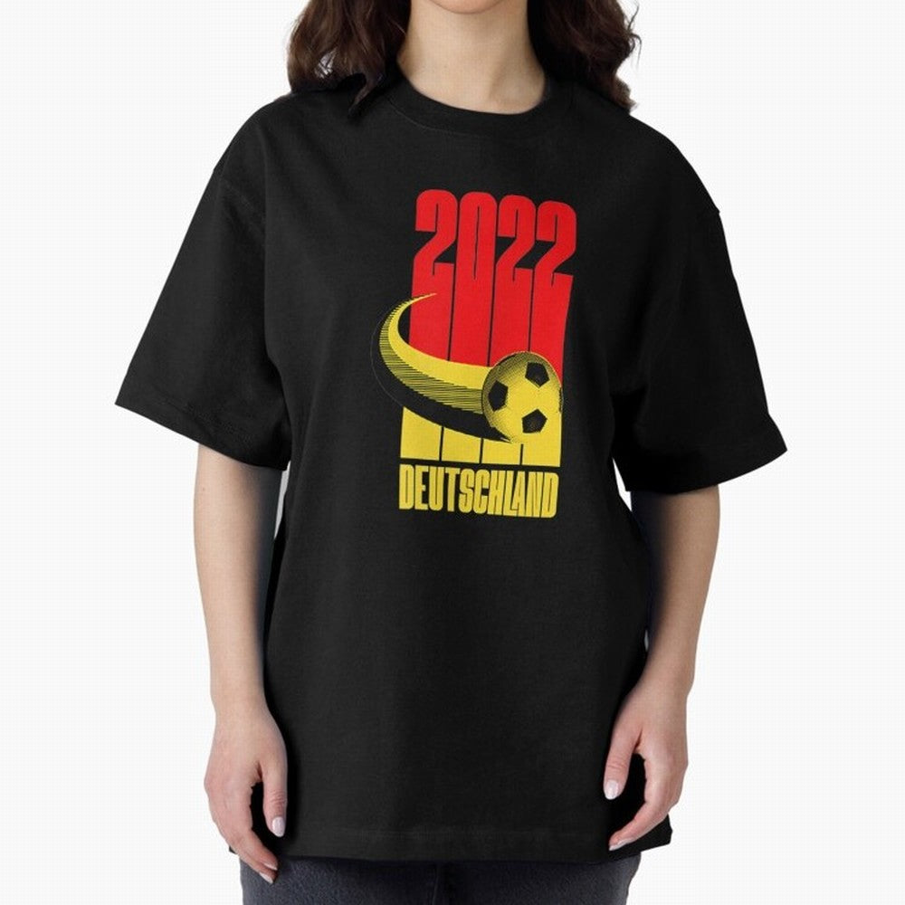 Germany 2022 Football Soccer Graphic Deutschland Oversized T-Shirt Discover FIFA World Cup 2026 Group Stage with Messi, Argentina and Brazil Energy, Sports Nostalgia, International Competition, Famous Players and Unforgettable Victories; Perfect