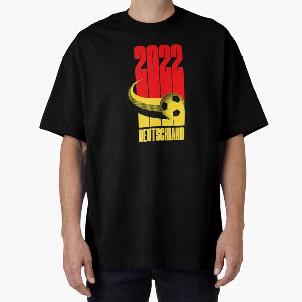 Germany 2022 Football Soccer Graphic Deutschland Oversized T-Shirt Discover FIFA World Cup 2026 Group Stage with Messi, Argentina and Brazil Energy, Sports Nostalgia, International Competition, Famous Players and Unforgettable Victories; Perfect