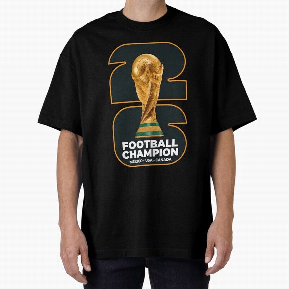 2026 Soccer Tournament Graphic - Football Champion Art Oversized T-Shirt Follow Every Goal of the FIFA World Cup 2026 Group Stage Journey through Messi, CR7 and Mbappe Highlights, Argentina Pride, Game Day Rituals, Football Legends, Country Pride