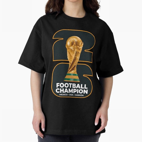 2026 Soccer Tournament Graphic - Football Champion Art Oversized T-Shirt Follow Every Goal of the FIFA World Cup 2026 Group Stage Journey through Messi, CR7 and Mbappe Highlights, Argentina Pride, Game Day Rituals, Football Legends, Country Pride