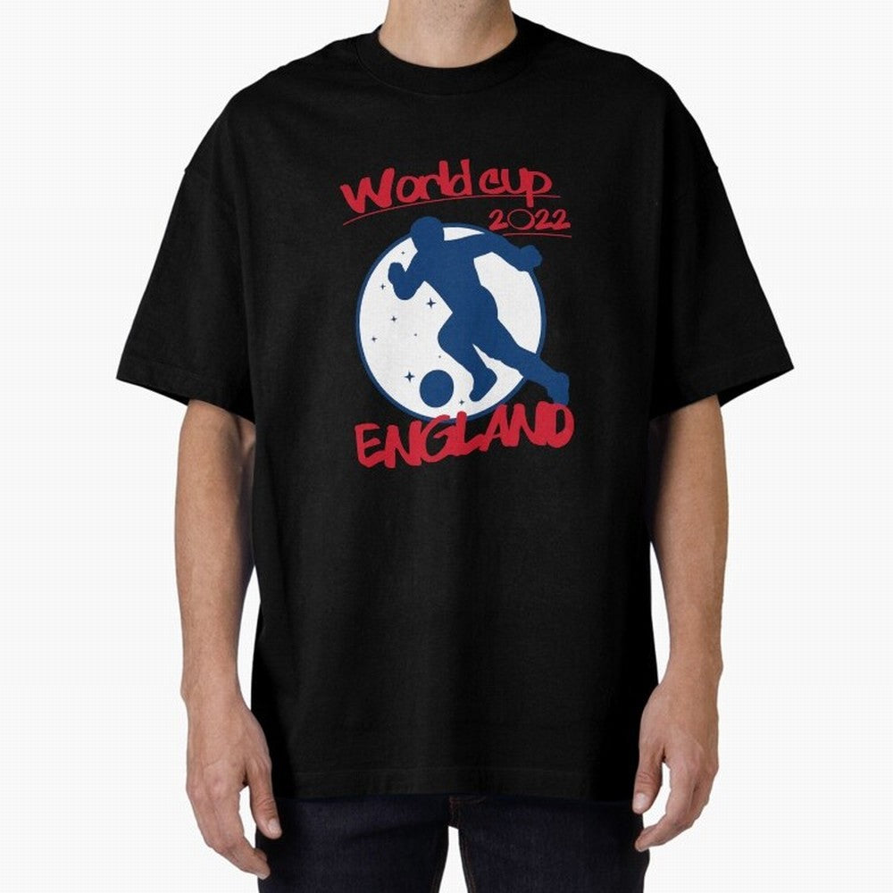 England World Cup 2022 Oversized T-Shirt Embrace Global Football Passion for FIFA World Cup 2026, Built around Messi, Neymar and Mbappe, Argentina, France and Brazil, Stadium Memories, Football Loyalty, International Chants and Championship