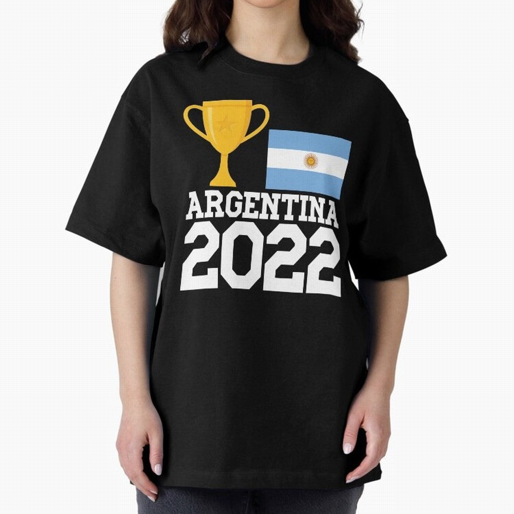 Argentina World Cup Soccer Football 2022, Argentina Soccer Jersey Argentinian Football, Argentina, Argentinian, Qatar World Cup 2022 Oversized T-Shirt Show Match Day Excitement for Match Day Hype around FIFA World Cup 2026 USA Canada Mexico,